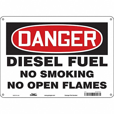 Safety Sign 10 inx14 in Aluminum