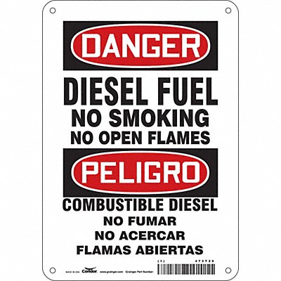 Safety Sign 10 inx7 in Aluminum