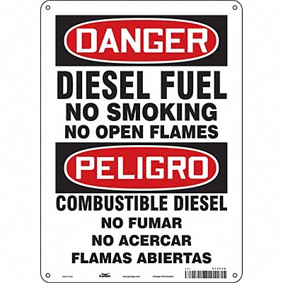 Safety Sign 14 inx10 in Polyethylene