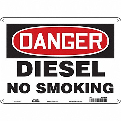 Safety Sign 10 inx14 in Polyethylene