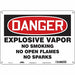 Safety Sign 10 inx14 in Polyethylene