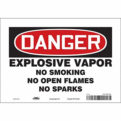 Safety Sign 7 inx10 in Vinyl