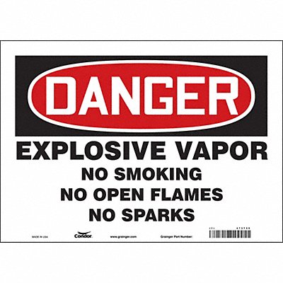 Safety Sign 10 inx14 in Vinyl