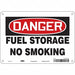 No Smoking Sign 7 in x 10 in Aluminum