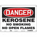 Safety Sign 10 in x 14 in Polyethylene