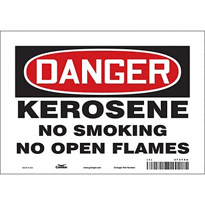 Safety Sign 7 inx10 in Vinyl