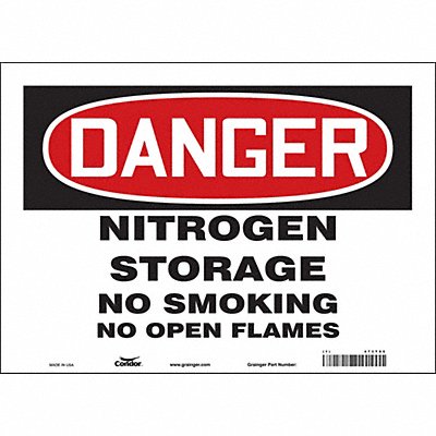 Safety Sign 10 in x 14 in Vinyl