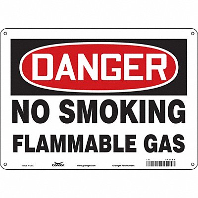 Safety Sign 10 inx14 in Polyethylene