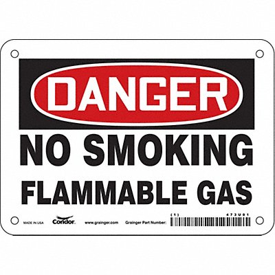 Safety Sign 5 in x 7 in Vinyl
