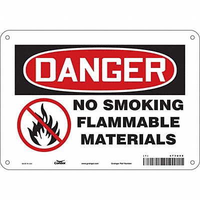 Safety Sign 7 in x 10 in Polyethylene