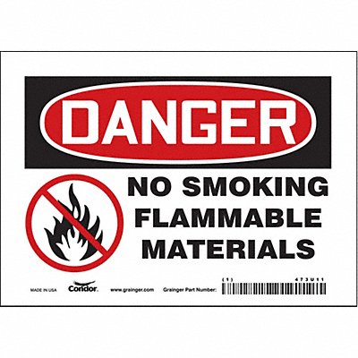 Safety Sign 5 inx7 in Vinyl
