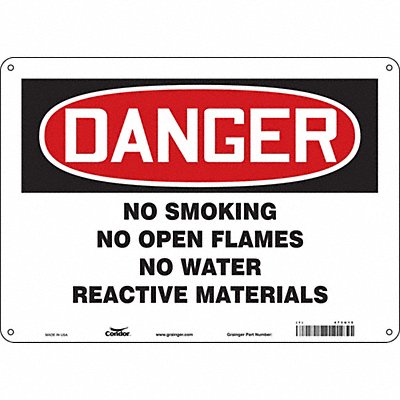 Safety Sign 10 inx14 in Aluminum