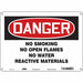 Safety Sign 10 inx14 in Polyethylene