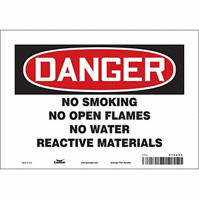 Safety Sign 7 in x 10 in Vinyl