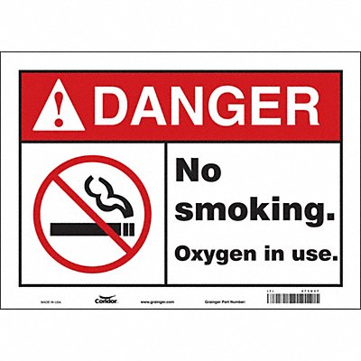 Safety Sign 10 inx14 in Vinyl