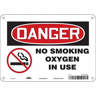 Safety Sign 7 inx10 in Polyethylene