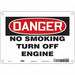 J8451 Safety Sign 7 in x 10 in Polyethylene