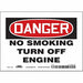 J8451 Safety Sign 5 in x 7 in Vinyl