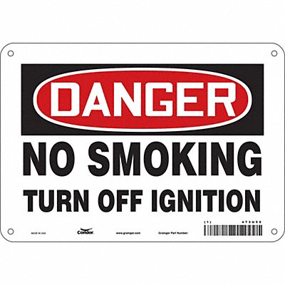 Safety Sign 7 in x 10 in Polyethylene