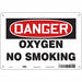 No Smoking Sign 7 in x 10 in Aluminum