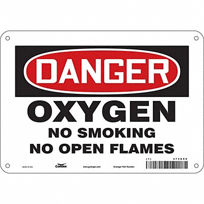 Safety Sign 7 inx10 in Polyethylene