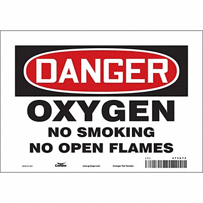 Safety Sign 7 inx10 in Vinyl
