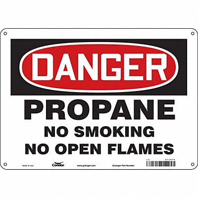 Safety Sign 10 inx14 in Aluminum