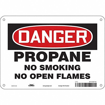 Safety Sign 7 inx10 in Polyethylene