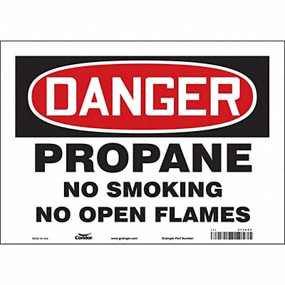 Safety Sign 10 inx14 in Vinyl