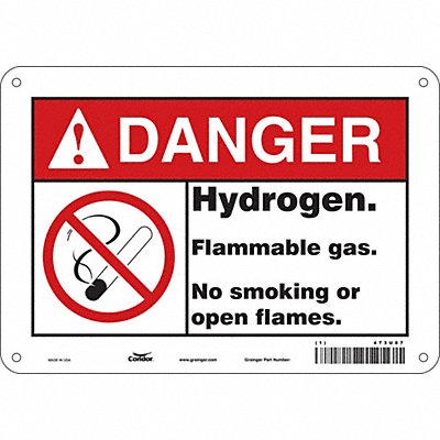 Safety Sign 7 in x 10 in Aluminum