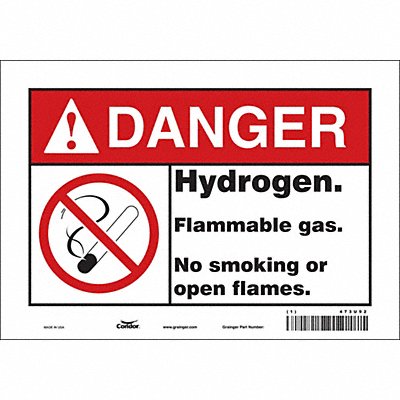 Safety Sign 7 in x 10 in Vinyl