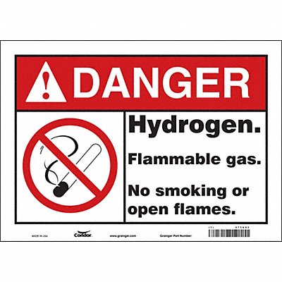 Safety Sign 10 in x 14 in Vinyl