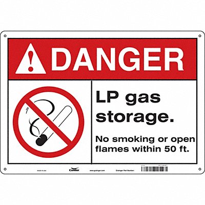 Safety Sign 14 inx20 in Polyethylene