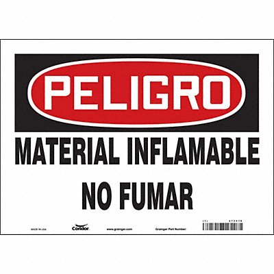 Safety Sign 10 in x 14 in Vinyl