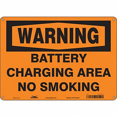 Safety Sign 10 inx14 in Polyethylene