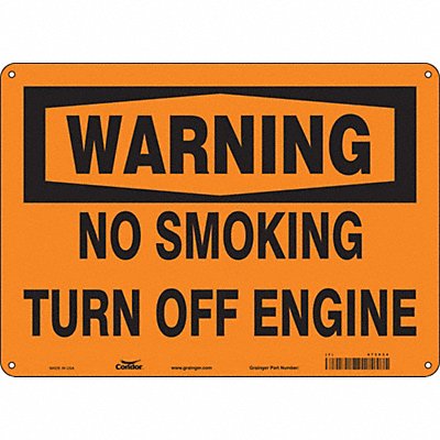 Safety Sign 10 in x 14 in Polyethylene