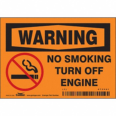 Safety Sign 3.5in x 5in Vinyl