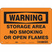 No Smoking Sign 7 in x 10 in Aluminum