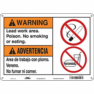 Safety Sign 10 inx14 in Aluminum