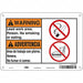 Safety Sign 7 in x 10 in Polyethylene