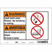 Safety Sign 7 in x 10 in Vinyl