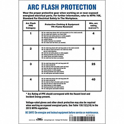 Safety Sign 10 inx7 in Vinyl