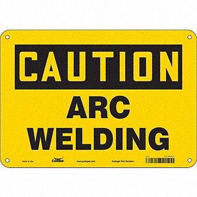 Safety Sign 7 in x 10 in Polyethylene