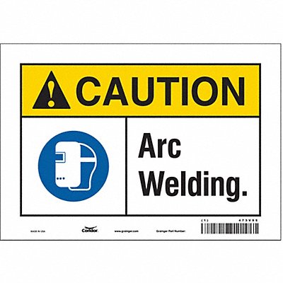 Safety Sign 7 inx10 in Vinyl