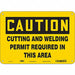 Safety Sign 7 inx10 in Polyethylene