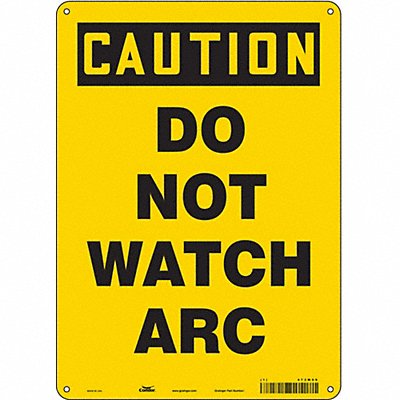 Safety Sign 14 in x 10 in Polyethylene