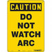 Safety Sign 14 in x 10 in Polyethylene