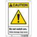 Safety Sign 10 in x 7 in Aluminum