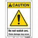 Safety Sign 14 in x 10 in Aluminum