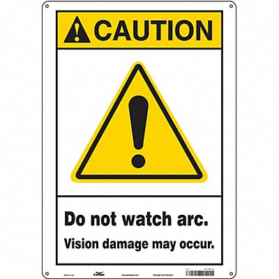 Safety Sign 20 in x 14 in Aluminum